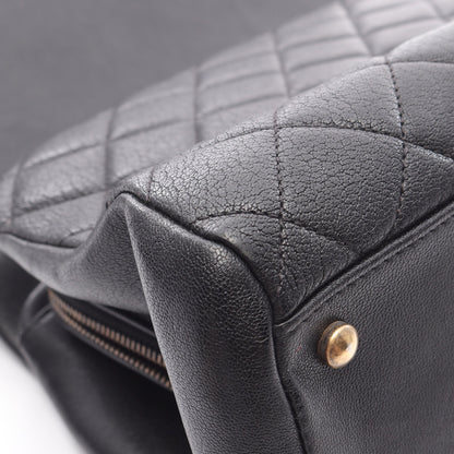 マトラッセ チェーンハンドバッグ レザー ブラック ゴールド金具 2WAY シャネル バッグ CHANEL