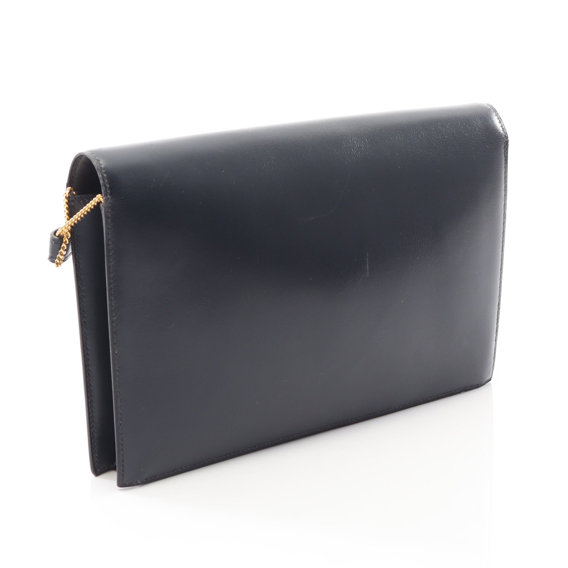 リディ ブルーインディゴ ショルダーバッグ ボックスカーフ ネイビー ゴールド金具 ○P刻印 エルメス バッグ HERMES