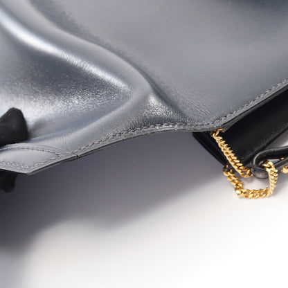 リディ ブルーインディゴ ショルダーバッグ ボックスカーフ ネイビー ゴールド金具 ○P刻印 エルメス バッグ HERMES