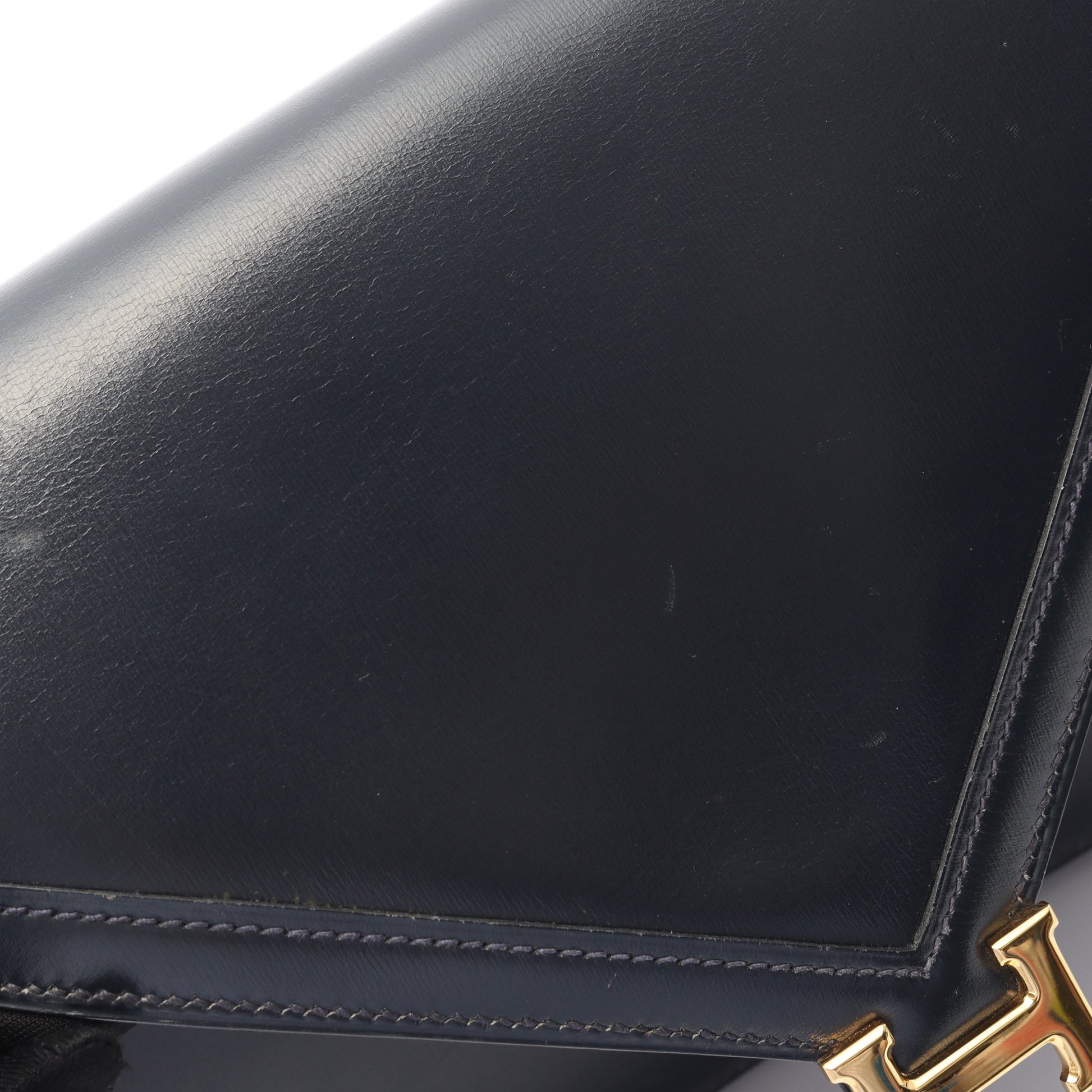 リディ ブルーインディゴ ショルダーバッグ ボックスカーフ ネイビー ゴールド金具 ○P刻印 エルメス バッグ HERMES