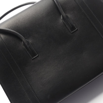 ドラッグ30 ハンドバッグ ボックスカーフ ブラック ゴールド金具 ○G刻印 エルメス バッグ HERMES