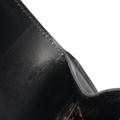 ドラッグ30 ハンドバッグ ボックスカーフ ブラック ゴールド金具 ○G刻印 エルメス バッグ HERMES