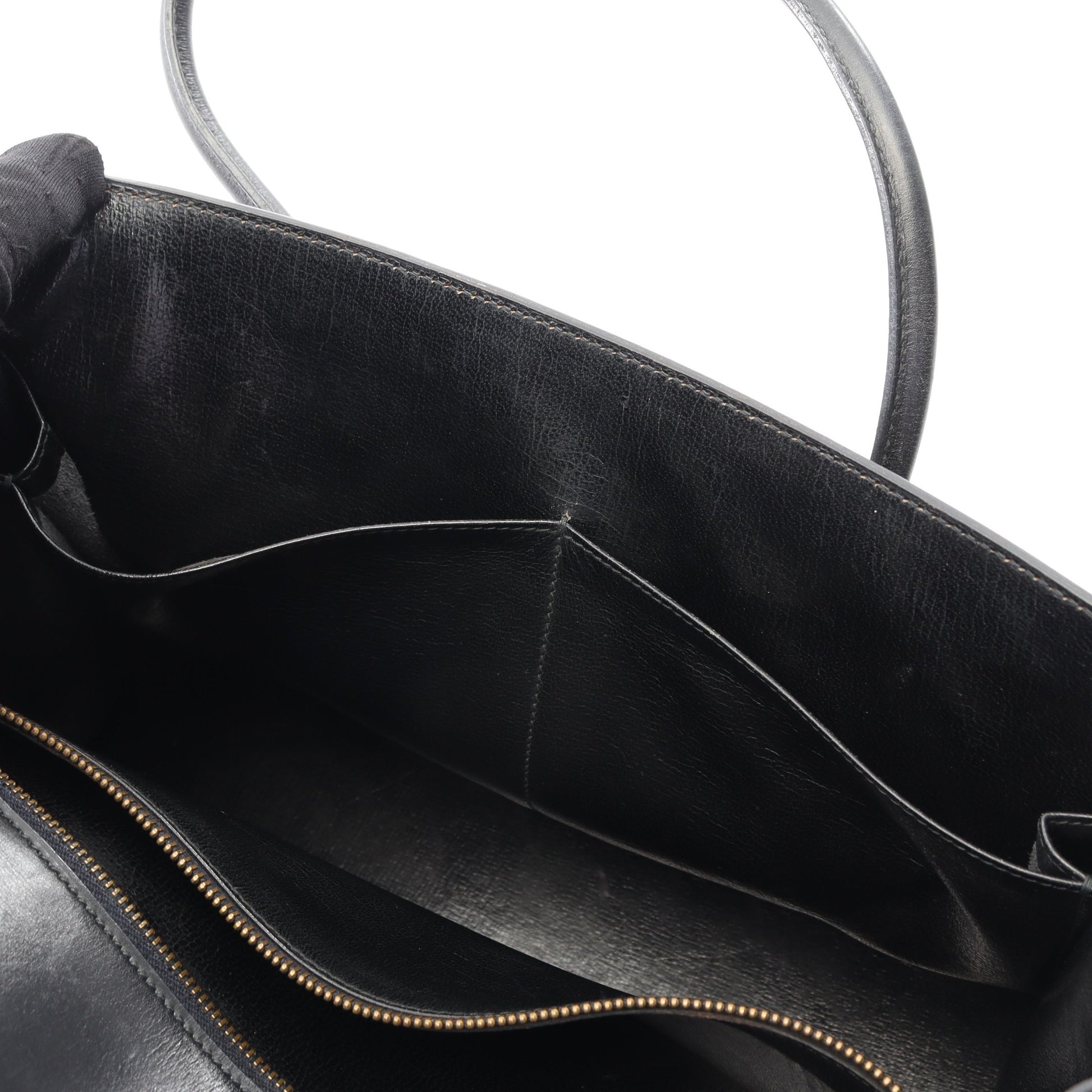 ドラッグ30 ハンドバッグ ボックスカーフ ブラック ゴールド金具 ○G刻印 エルメス バッグ HERMES