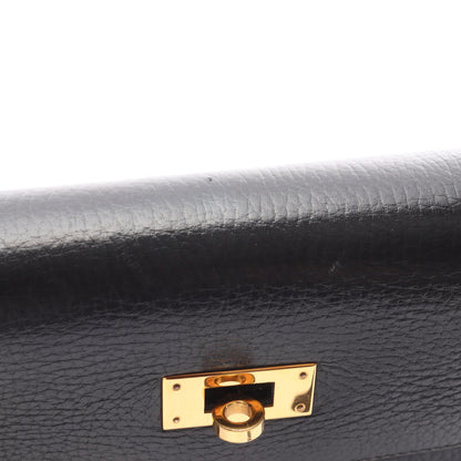 ケリー32 ハンドバッグ アルデンヌ ブラック ゴールド金具 外縫い ○Y刻印 エルメス バッグ HERMES