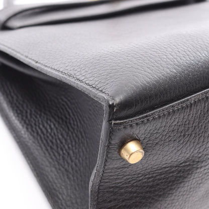 ケリー32 ハンドバッグ アルデンヌ ブラック ゴールド金具 外縫い ○Y刻印 エルメス バッグ HERMES