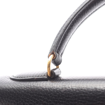 ケリー32 ハンドバッグ アルデンヌ ブラック ゴールド金具 外縫い ○Y刻印 エルメス バッグ HERMES