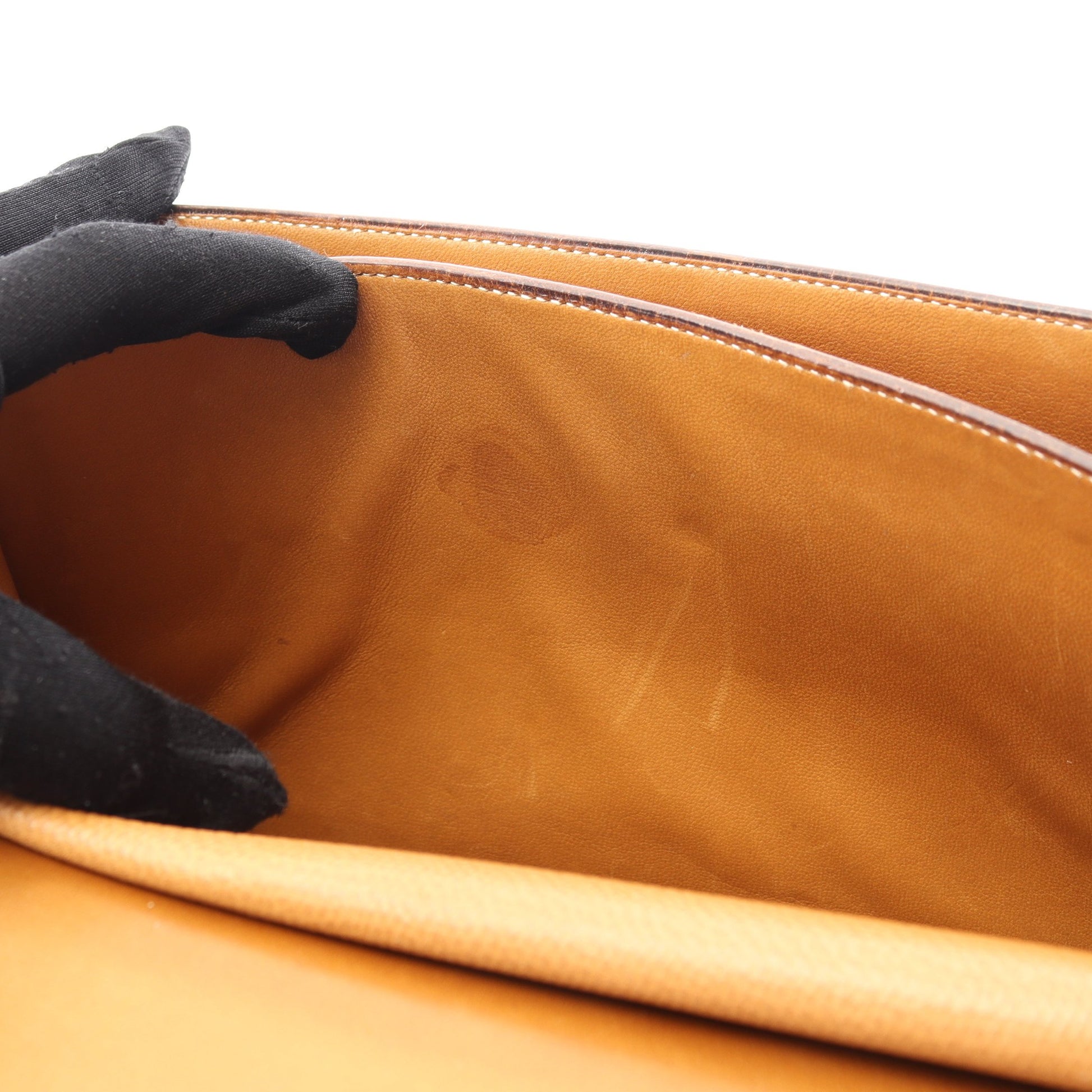 ピアノ ゴールド ハンドバッグ クシュベル ライトブラウン ゴールド金具 ○P刻印 エルメス バッグ HERMES
