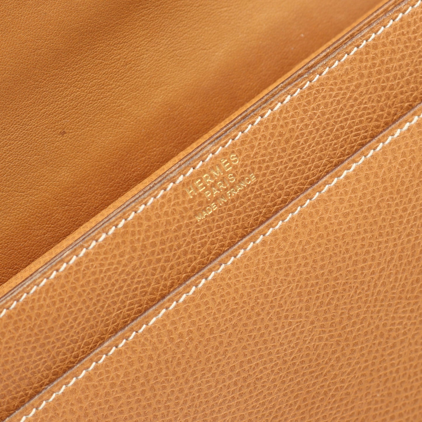ピアノ ゴールド ハンドバッグ クシュベル ライトブラウン ゴールド金具 ○P刻印 エルメス バッグ HERMES