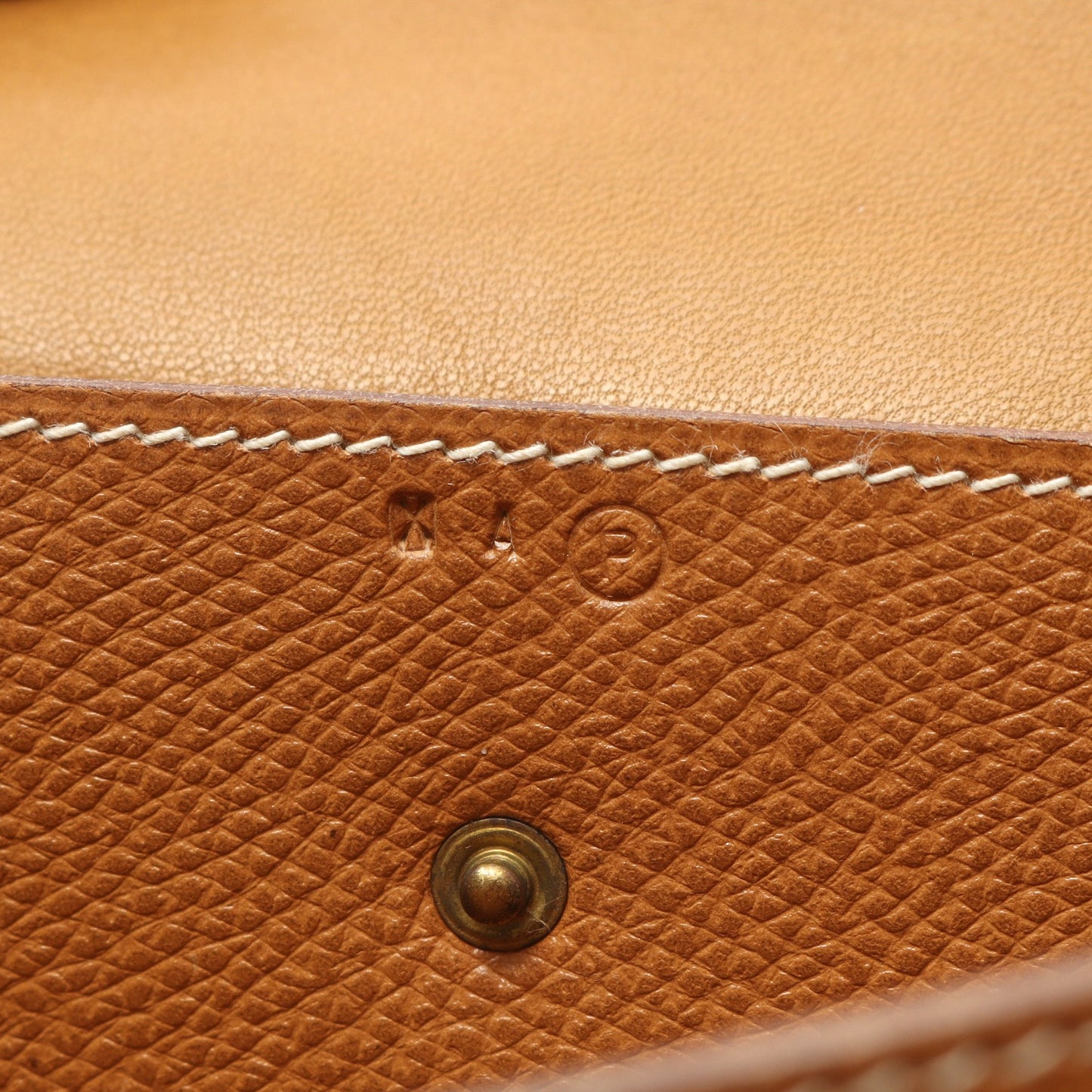ピアノ ゴールド ハンドバッグ クシュベル ライトブラウン ゴールド金具 ○P刻印 エルメス バッグ HERMES
