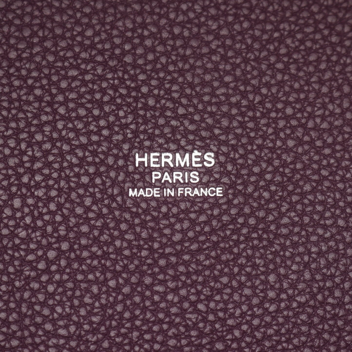ピコタンロックPM カシス ハンドバッグ トリヨンモーリス パープル シルバー金具 U刻印 エルメス バッグ HERMES