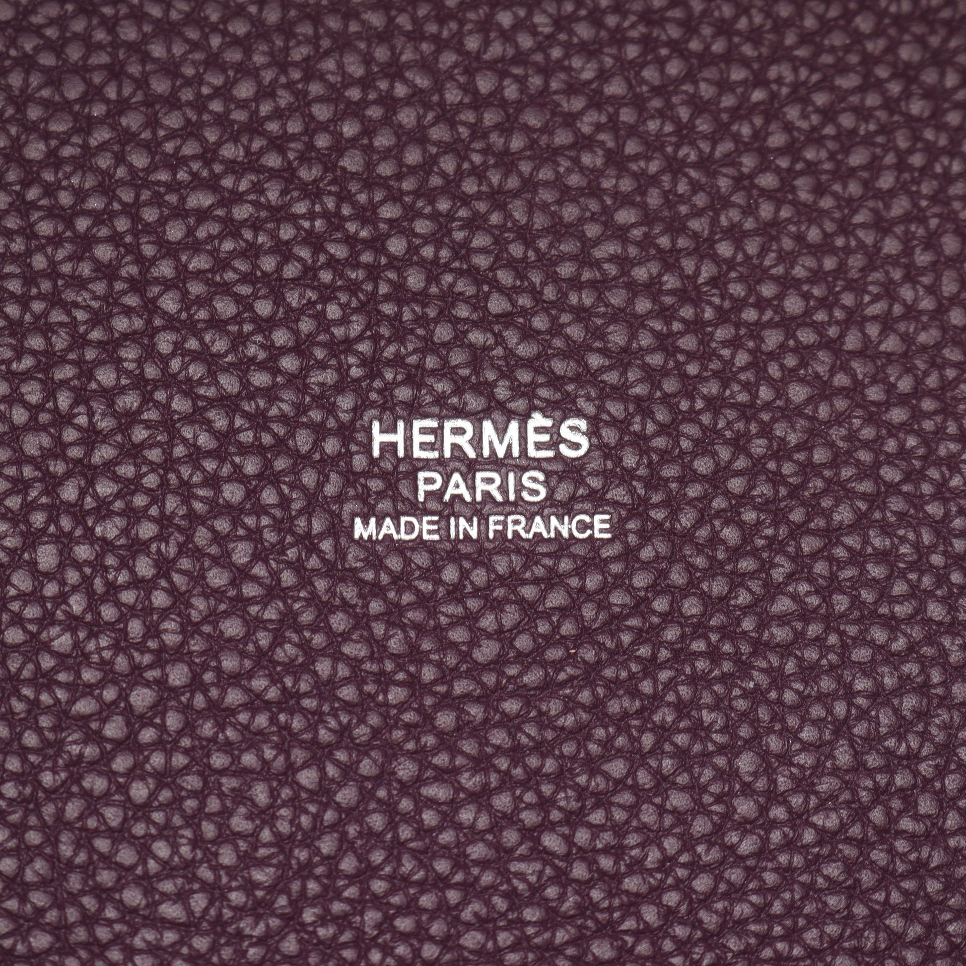ピコタンロックPM カシス ハンドバッグ トリヨンモーリス パープル シルバー金具 U刻印 エルメス バッグ HERMES