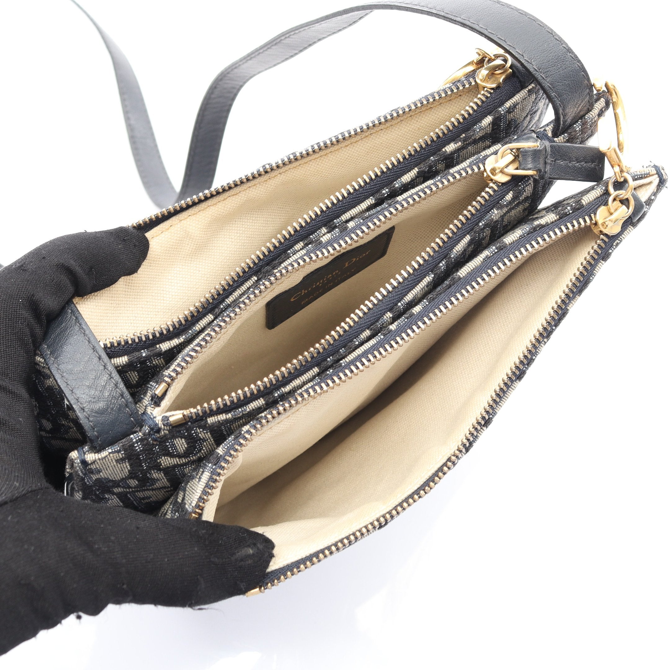 SADDLE サドル オブリーク ショルダーバッグ キャンバス レザー ライト