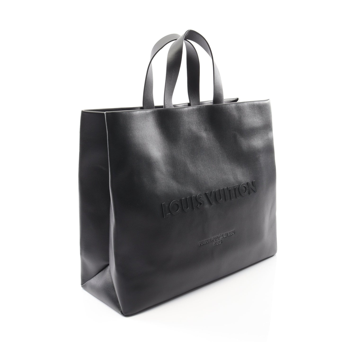 ショッパー トート MM ハンドバッグ トートバッグ レザー ブラック 2WAY ルイヴィトン バッグ LOUIS VUITTON