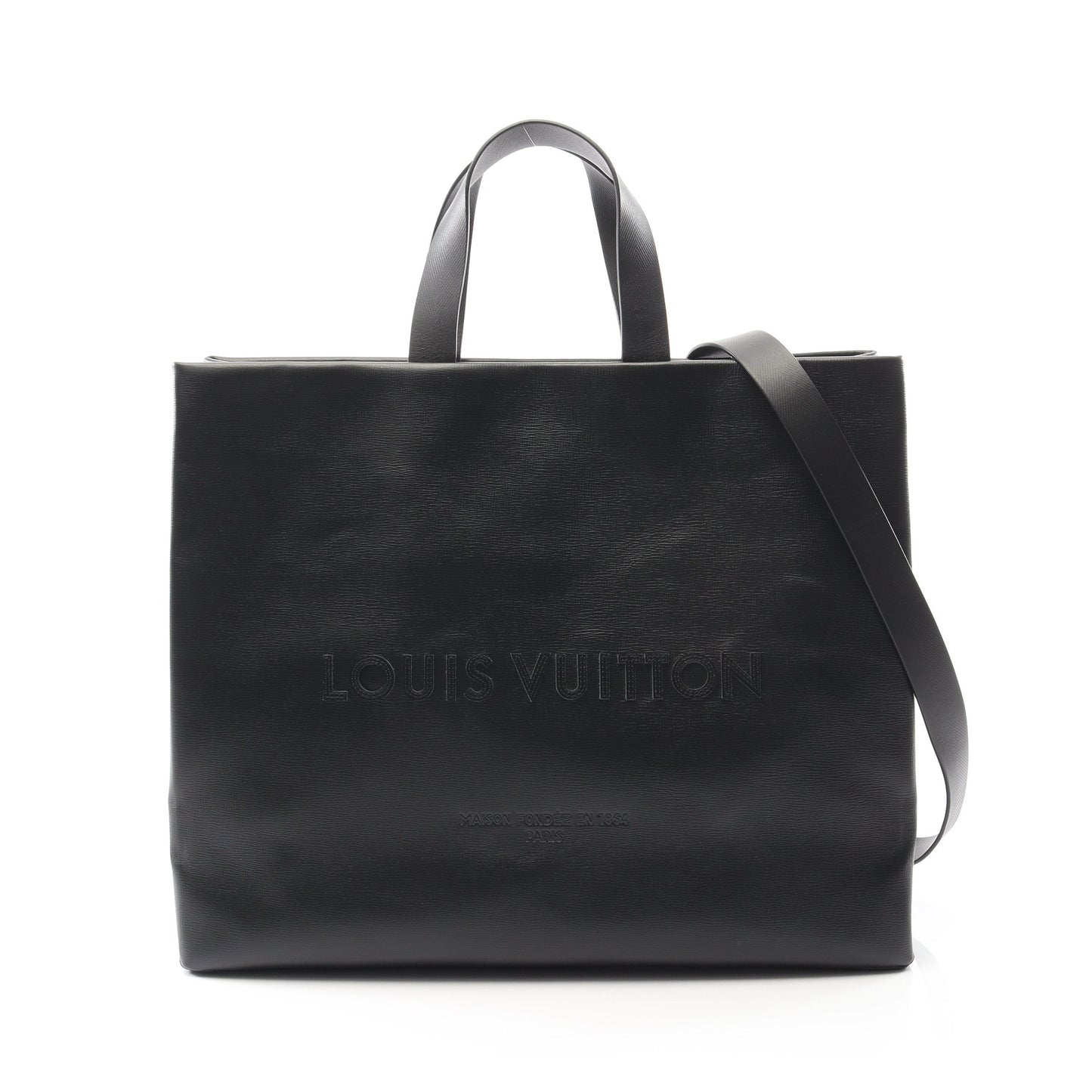 ショッパー トート MM ハンドバッグ トートバッグ レザー ブラック 2WAY ルイヴィトン バッグ LOUIS VUITTON