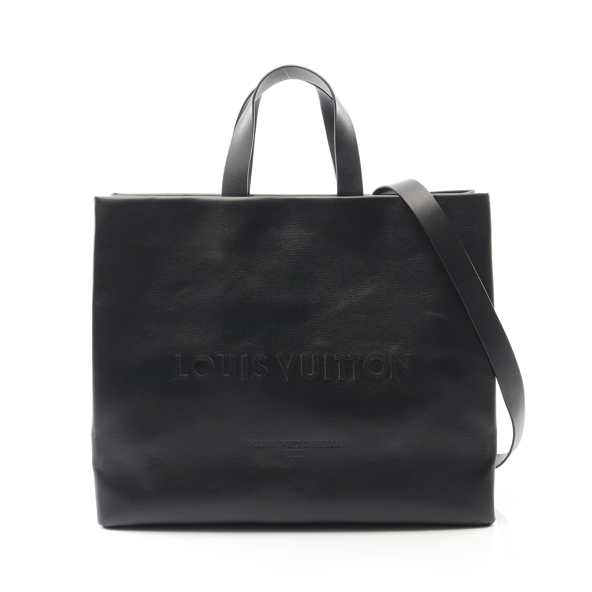 ショッパー トート MM ハンドバッグ トートバッグ レザー ブラック 2WAY ルイヴィトン バッグ LOUIS VUITTON