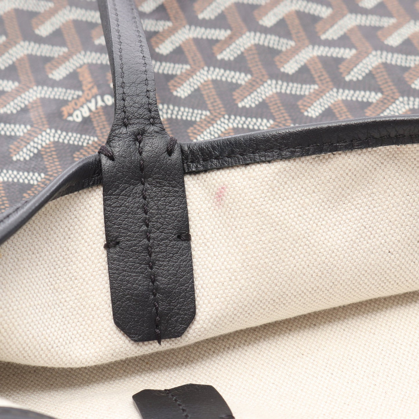 サンルイGM ハンドバッグ トートバッグ コーティングキャンバス レザー ブラック マルチカラー ゴヤール バッグ GOYARD
