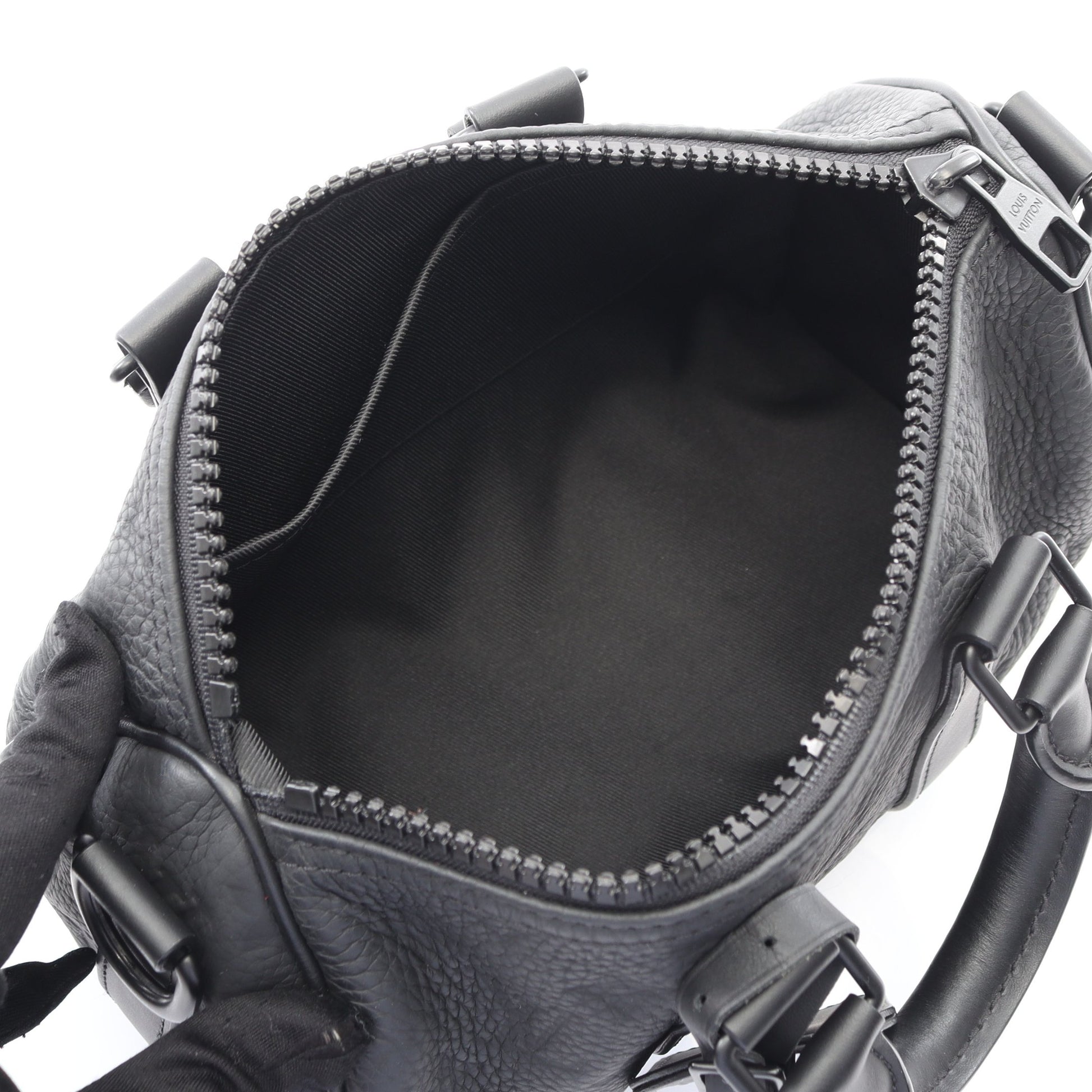 キーポル バンドリエール25 トリヨンモノグラム ノワール ハンドバッグ レザー ブラック 2WAY ルイヴィトン バッグ LOUIS VUITTON