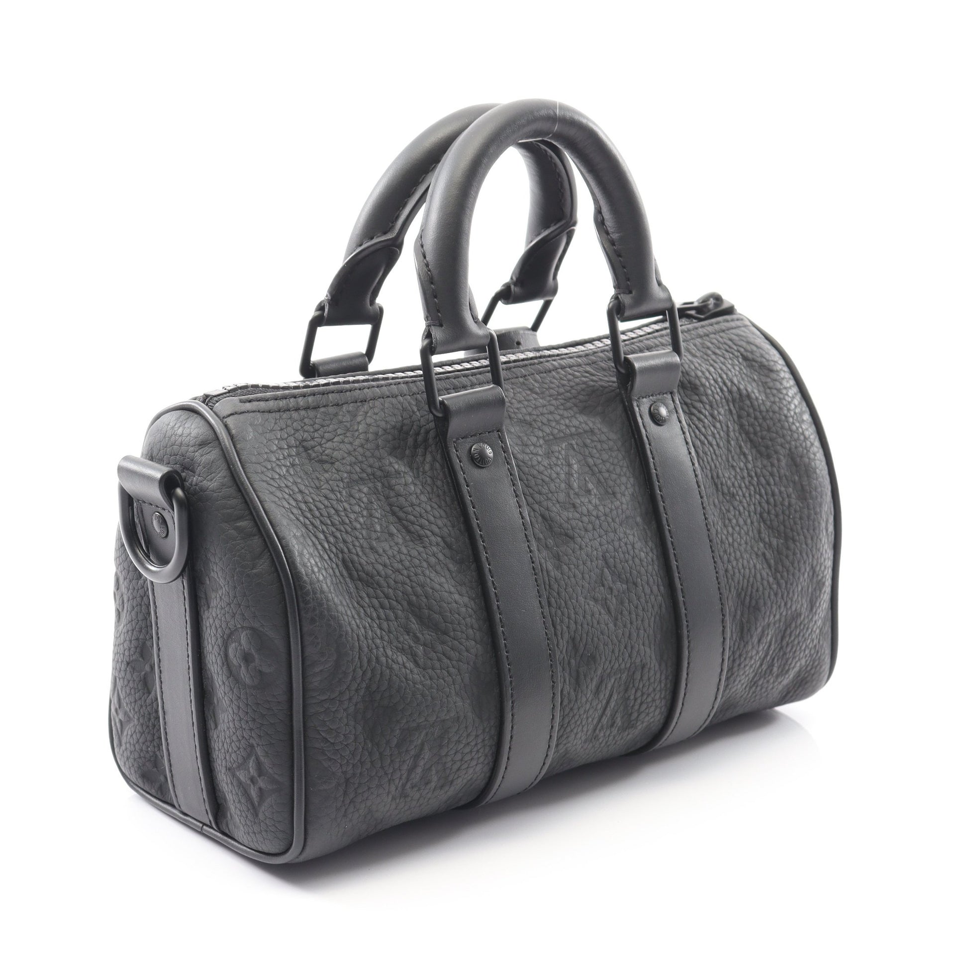 キーポル バンドリエール25 トリヨンモノグラム ノワール ハンドバッグ レザー ブラック 2WAY ルイヴィトン バッグ LOUIS VUITTON