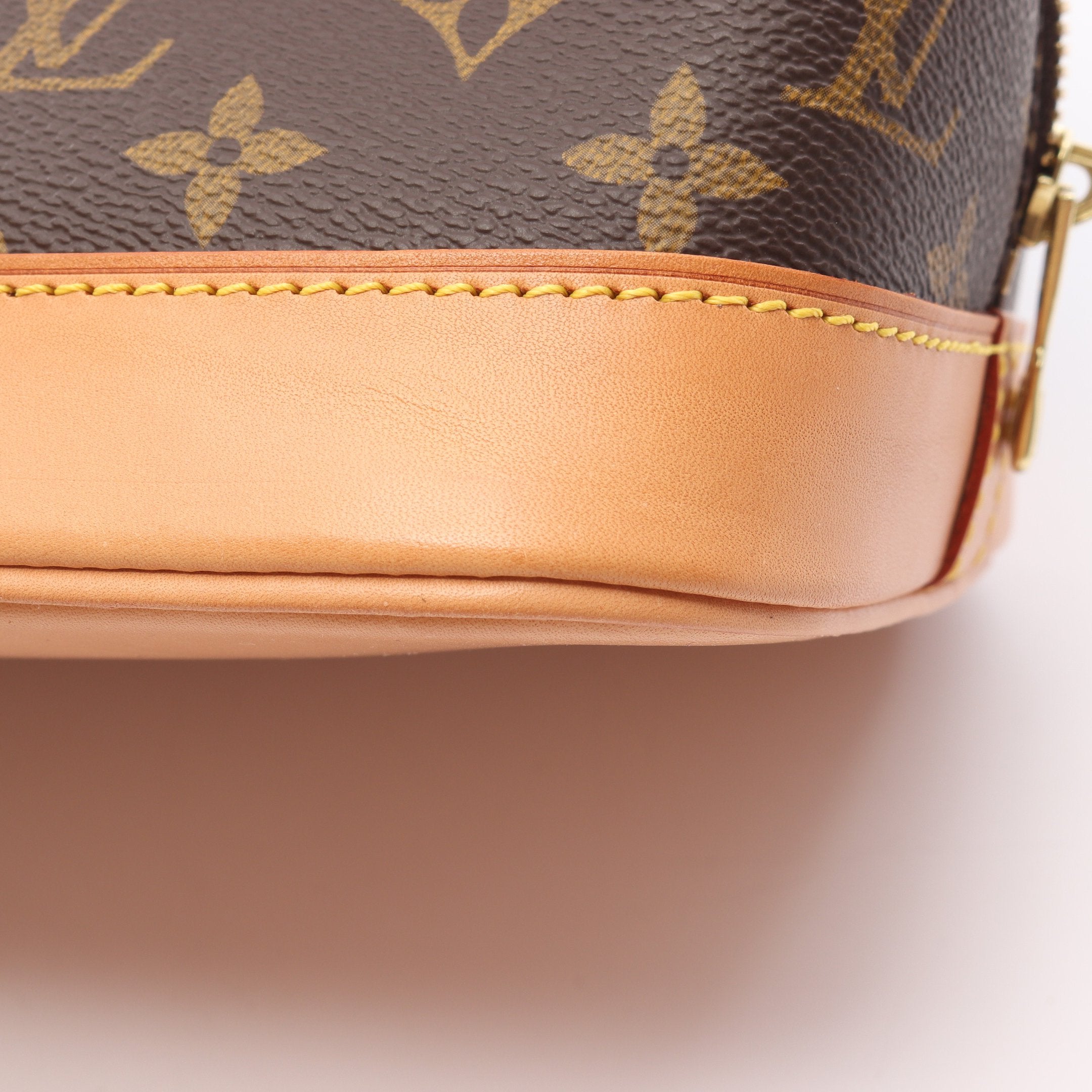 アルマPM モノグラム ハンドバッグ PVC レザー ブラウン ルイ