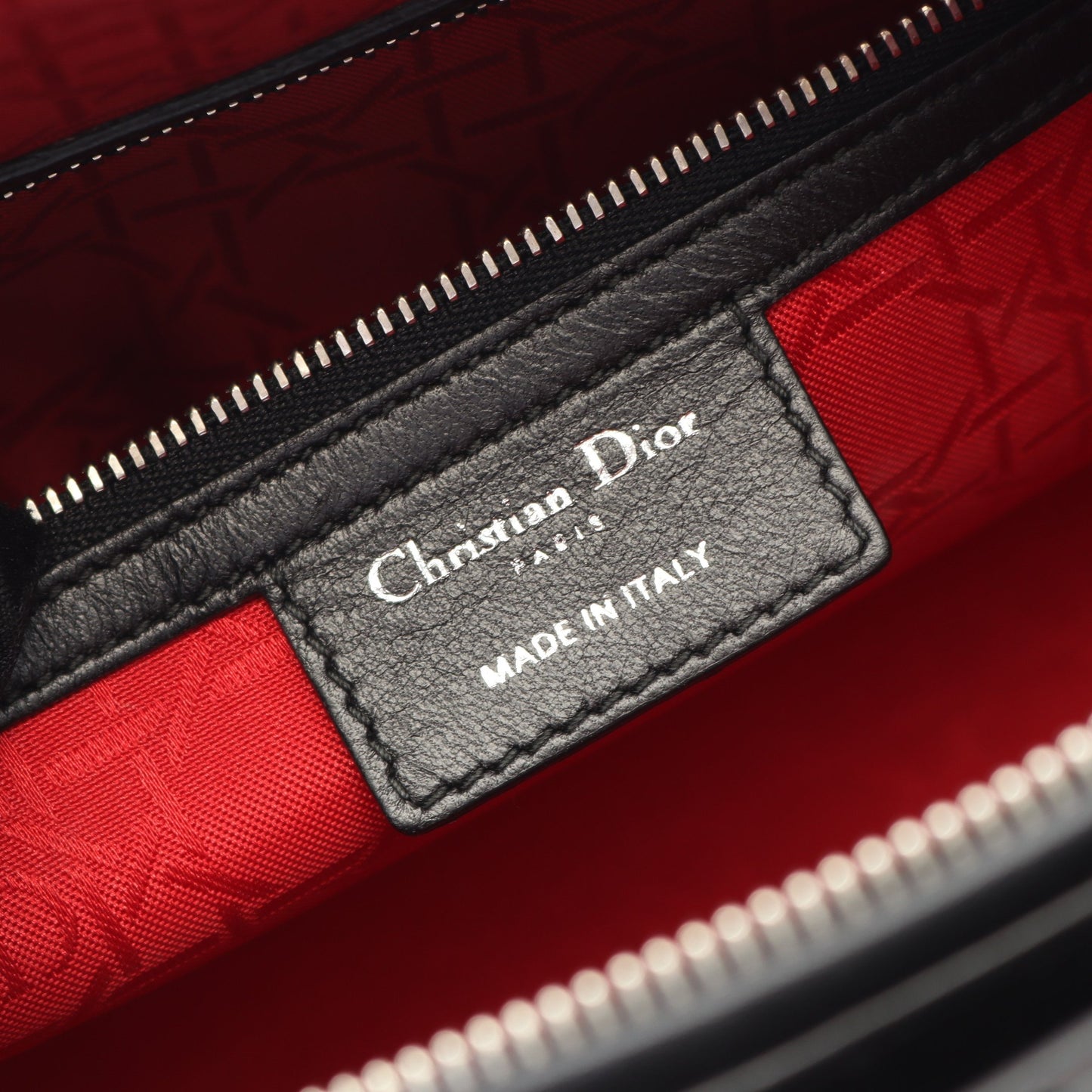 レディディオール ラージ カナージュ ハンドバッグ レザー ブラック 2WAY クリスチャンディオール バッグ Christian Dior