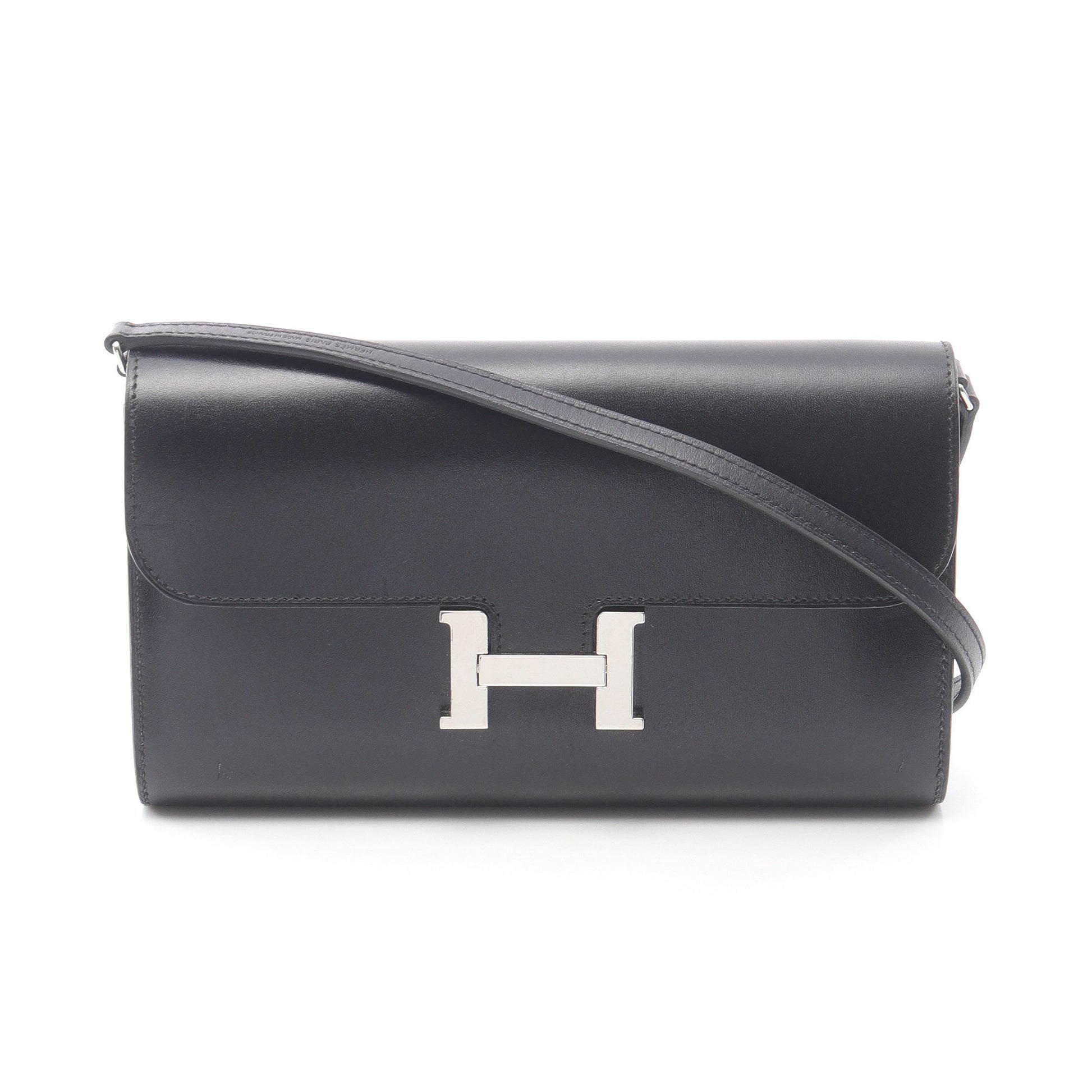コンスタンス ロング トゥーゴー ショルダーウォレット タデラクト ブラック シルバー金具 B刻印 エルメス バッグ HERMES