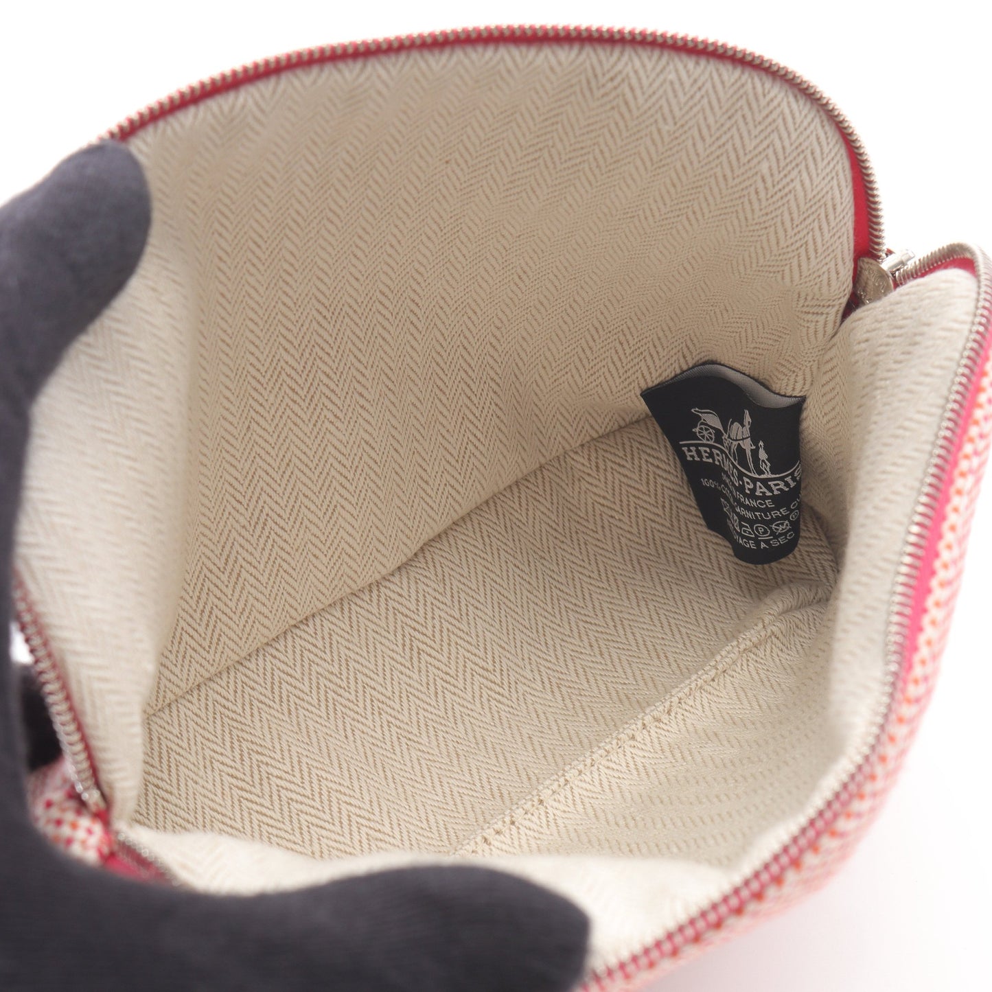 ボリードポーチ クレイジーH フランボワーズ オレンジ ポーチ  