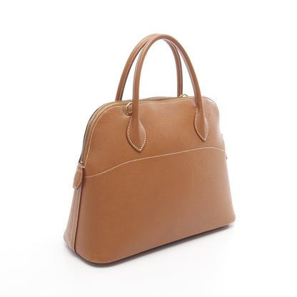 ボリード31 ゴールド ハンドバッグ クシュベル ブラウン ゴールド金具 2WAY □A刻印 エルメス バッグ HERMES