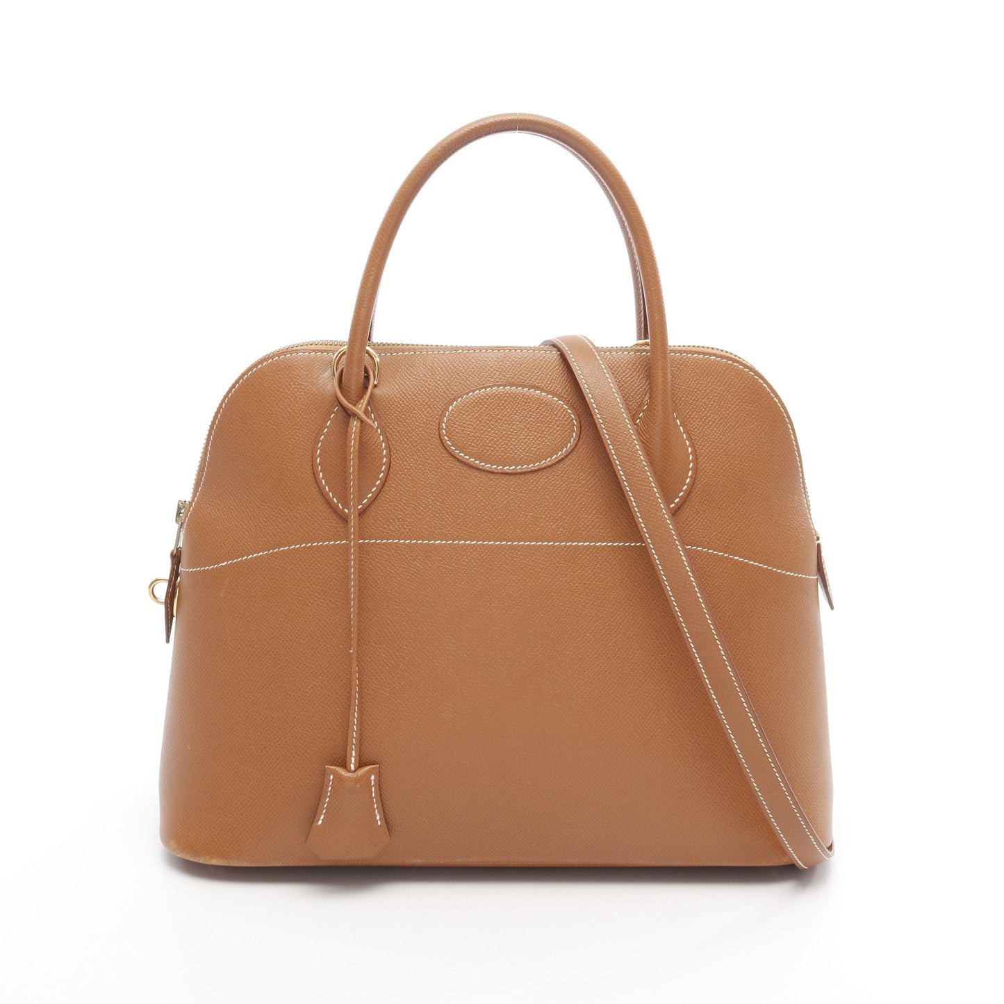 ボリード31 ゴールド ハンドバッグ クシュベル ブラウン ゴールド金具 2WAY □A刻印 エルメス バッグ HERMES