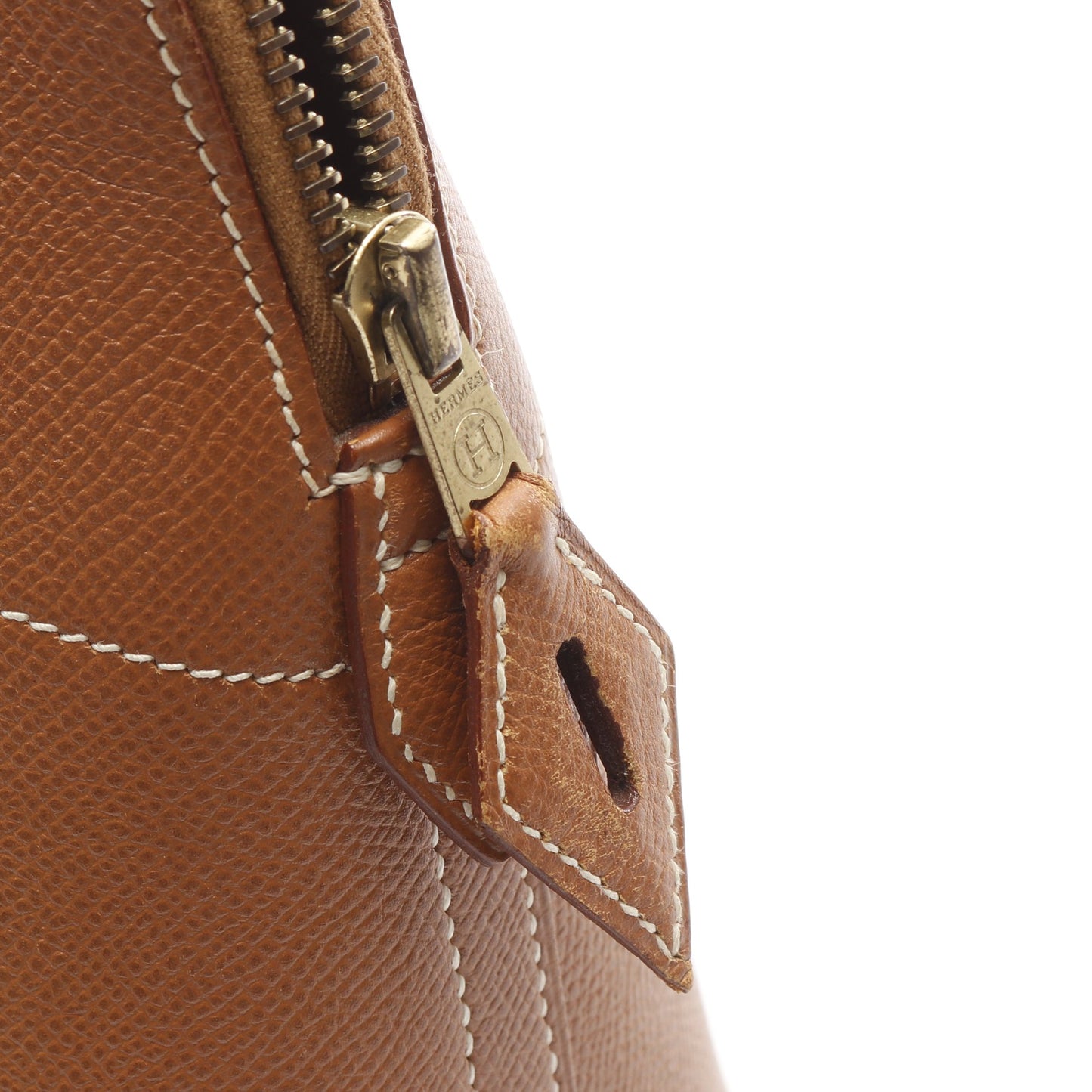 ボリード31 ゴールド ハンドバッグ クシュベル ブラウン ゴールド金具 2WAY □A刻印 エルメス バッグ HERMES