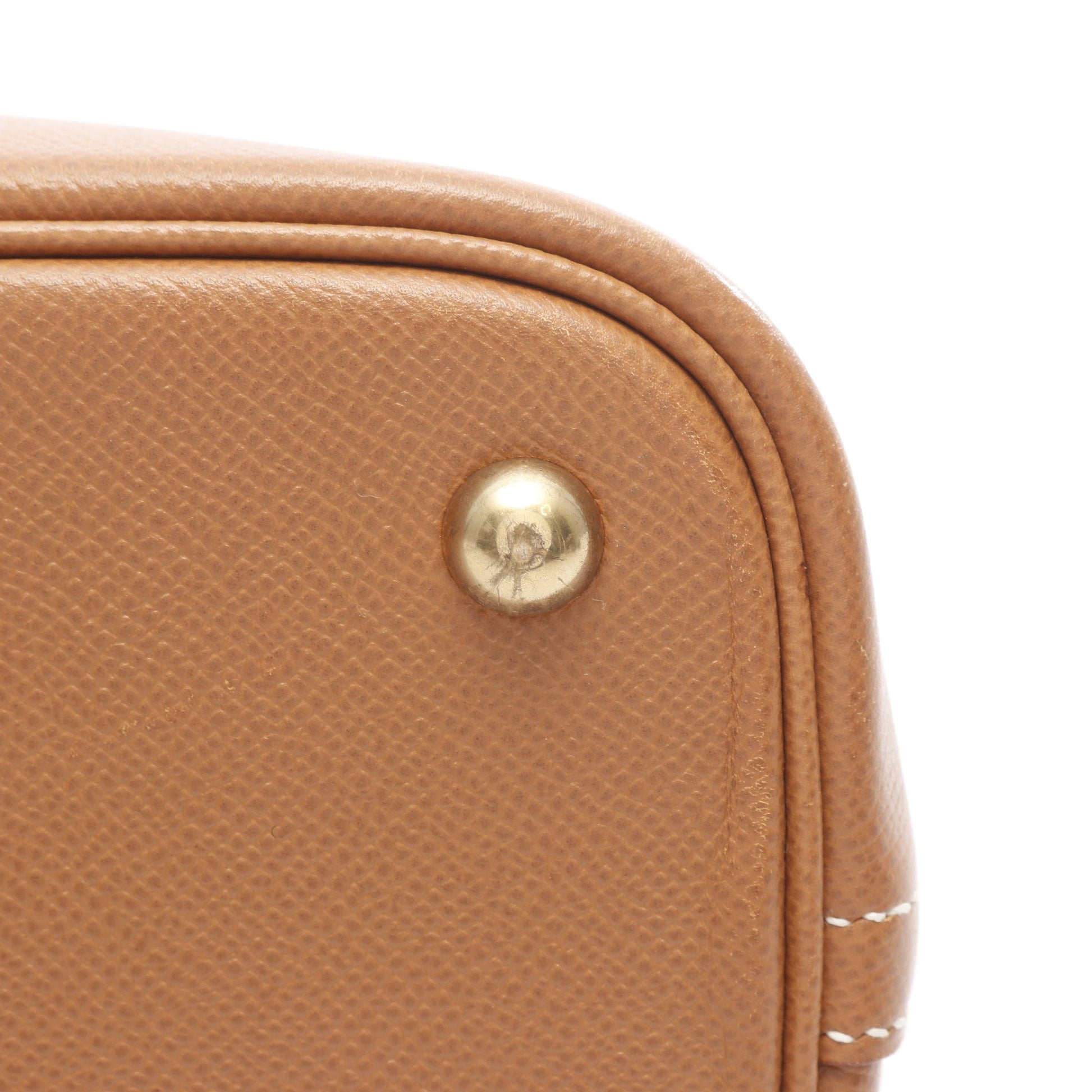ボリード31 ゴールド ハンドバッグ クシュベル ブラウン ゴールド金具 2WAY □A刻印 エルメス バッグ HERMES