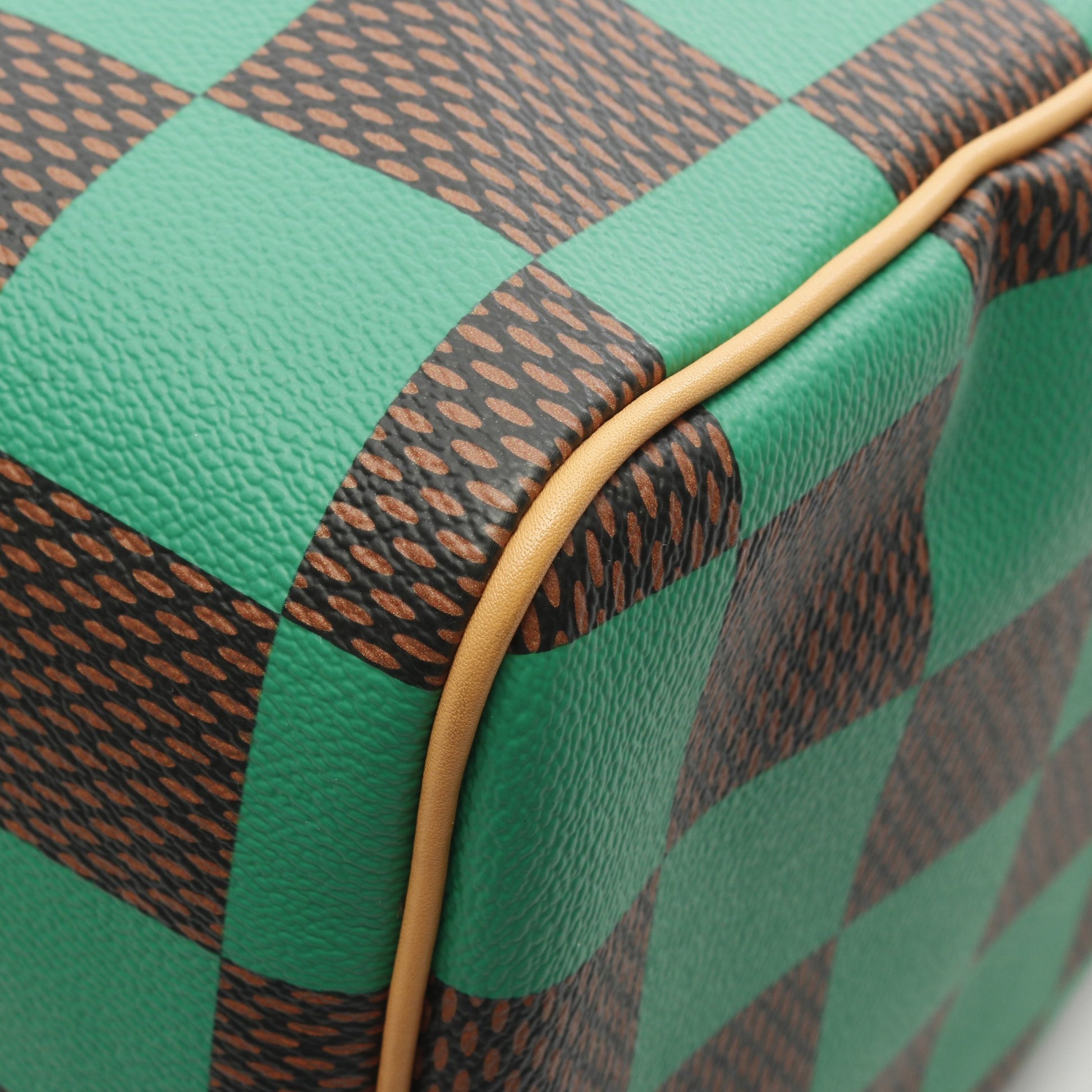 スピーディ バンドリエール40 ダミエポップ ハンドバッグ PVC レザー グリーン ブラウン 2WAY ルイヴィトン バッグ LOUIS VUITTON