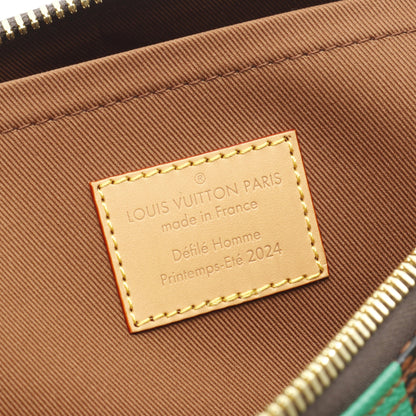 スピーディ バンドリエール40 ダミエポップ ハンドバッグ PVC レザー グリーン ブラウン 2WAY ルイヴィトン バッグ LOUIS VUITTON