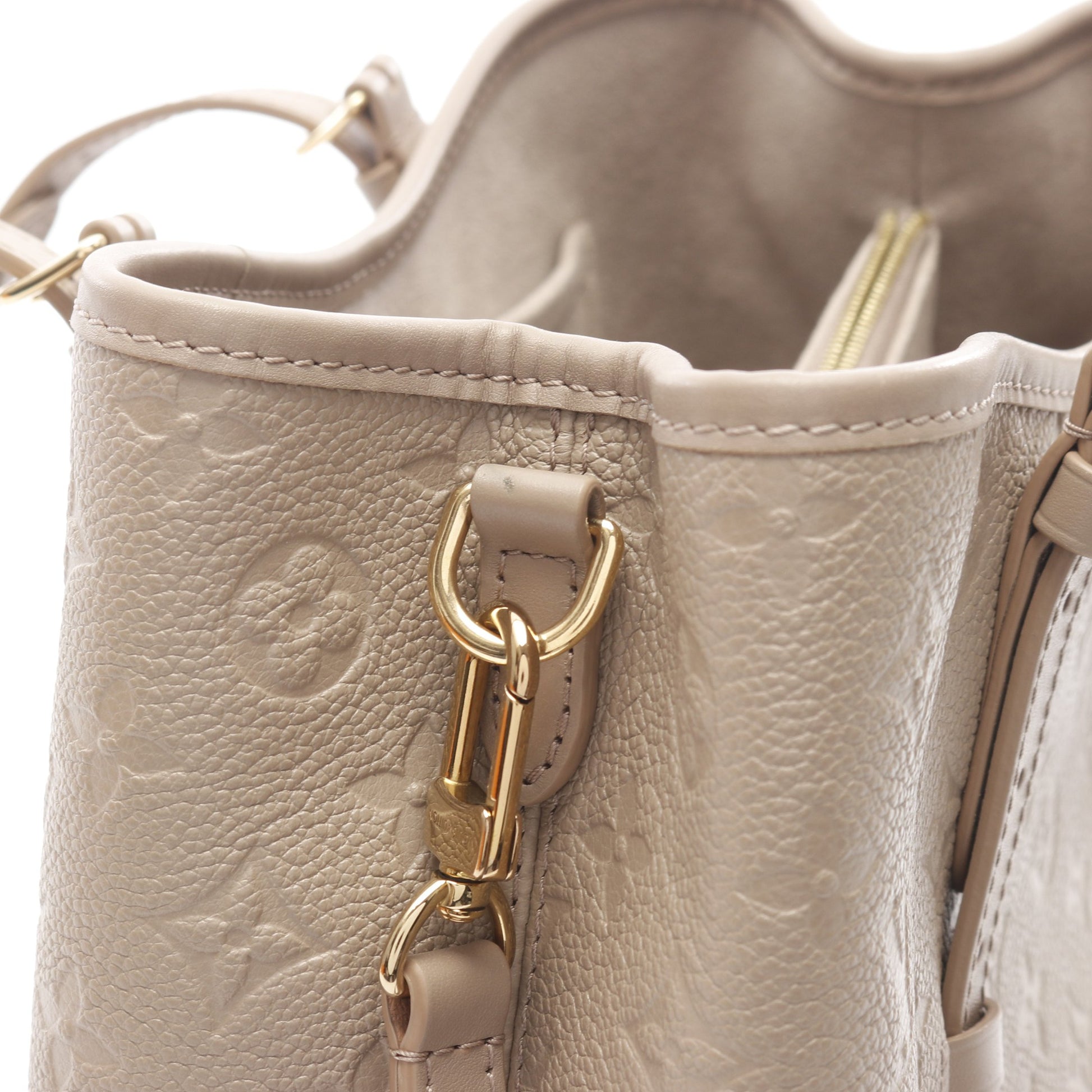 バビロントートPM モノグラムアンプラント トゥルトレール ハンドバッグ レザー グレーベージュ 2WAY ルイヴィトン バッグ LOUIS VUITTON