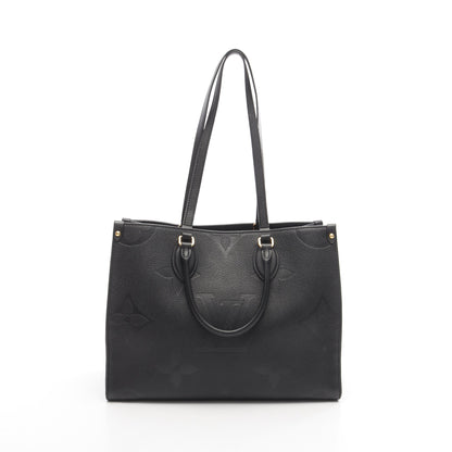 オンザゴーMM モノグラムアンプラント ノワール ショルダーバッグ トートバッグ レザー ブラック 2WAY ルイヴィトン バッグ LOUIS VUITTON