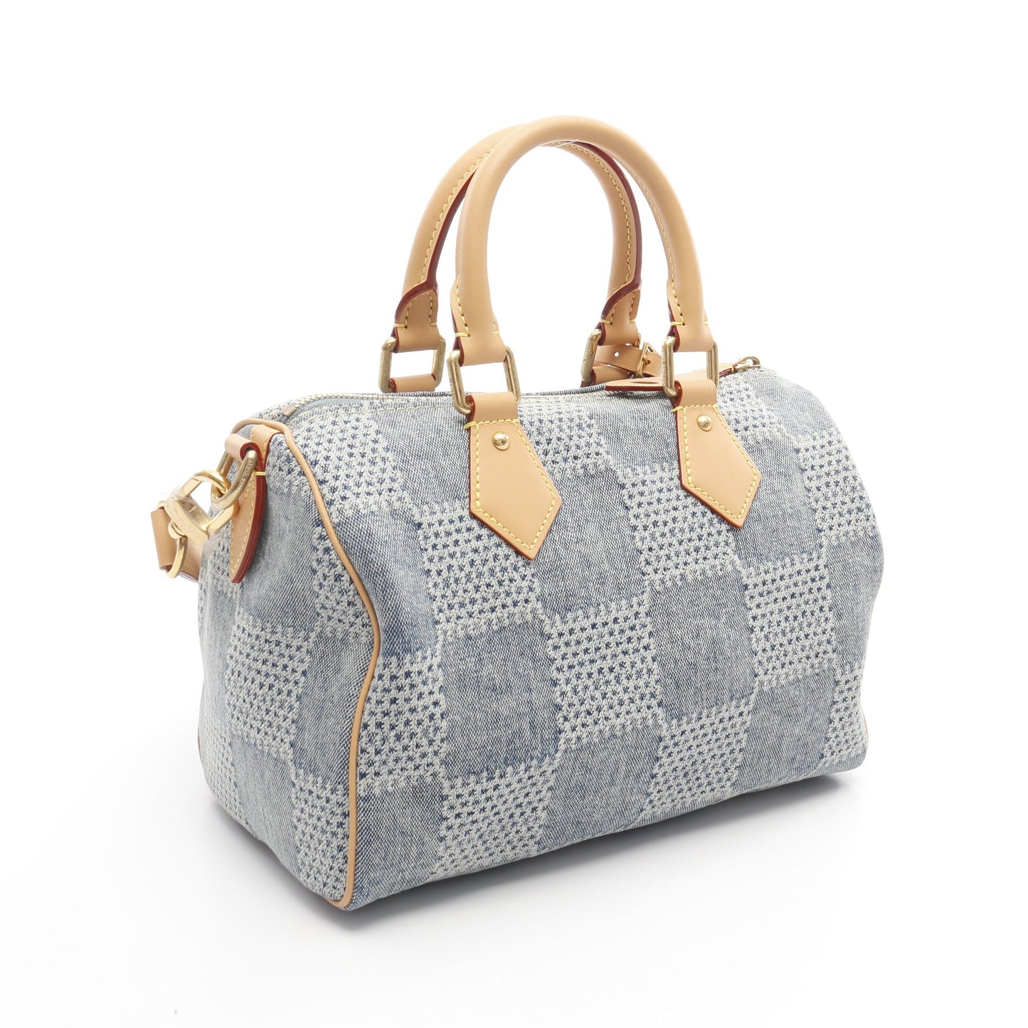 スピーディ バンドリエール25 ダミエデニム ハンドバッグ デニム レザー ブルー 2WAY ルイヴィトン バッグ LOUIS VUITTON