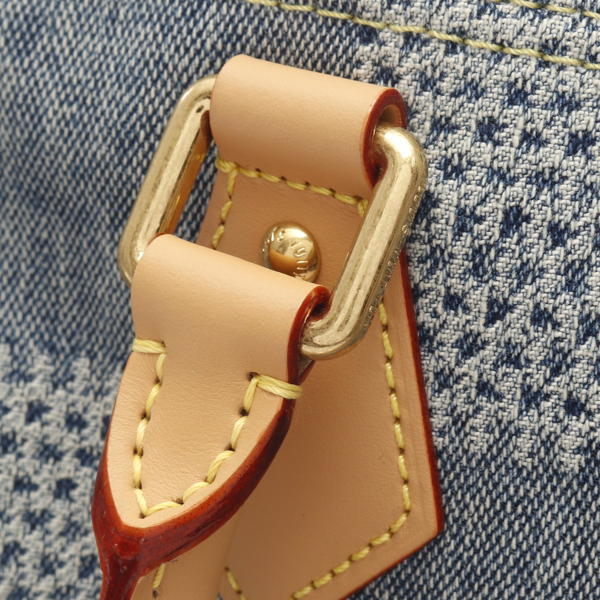 スピーディ バンドリエール25 ダミエデニム ハンドバッグ デニム レザー ブルー 2WAY ルイヴィトン バッグ LOUIS VUITTON