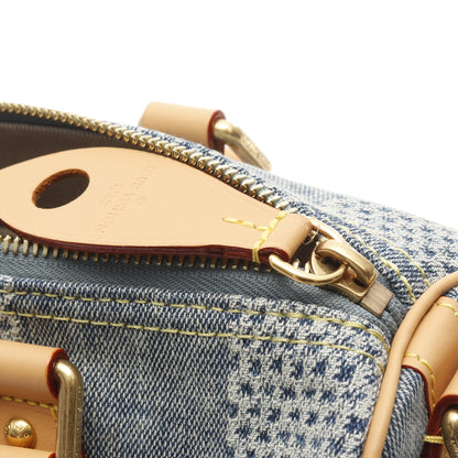 スピーディ バンドリエール25 ダミエデニム ハンドバッグ デニム レザー ブルー 2WAY ルイヴィトン バッグ LOUIS VUITTON