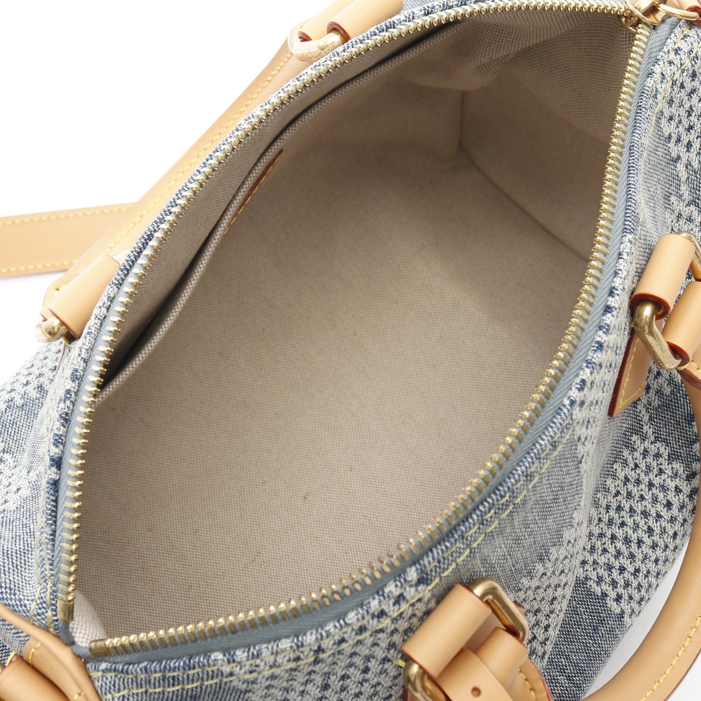 スピーディ バンドリエール25 ダミエデニム ハンドバッグ デニム レザー ブルー 2WAY ルイヴィトン バッグ LOUIS VUITTON