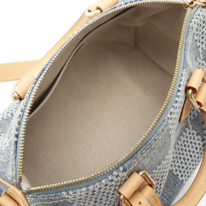 スピーディ バンドリエール25 ダミエデニム ハンドバッグ デニム レザー ブルー 2WAY ルイヴィトン バッグ LOUIS VUITTON