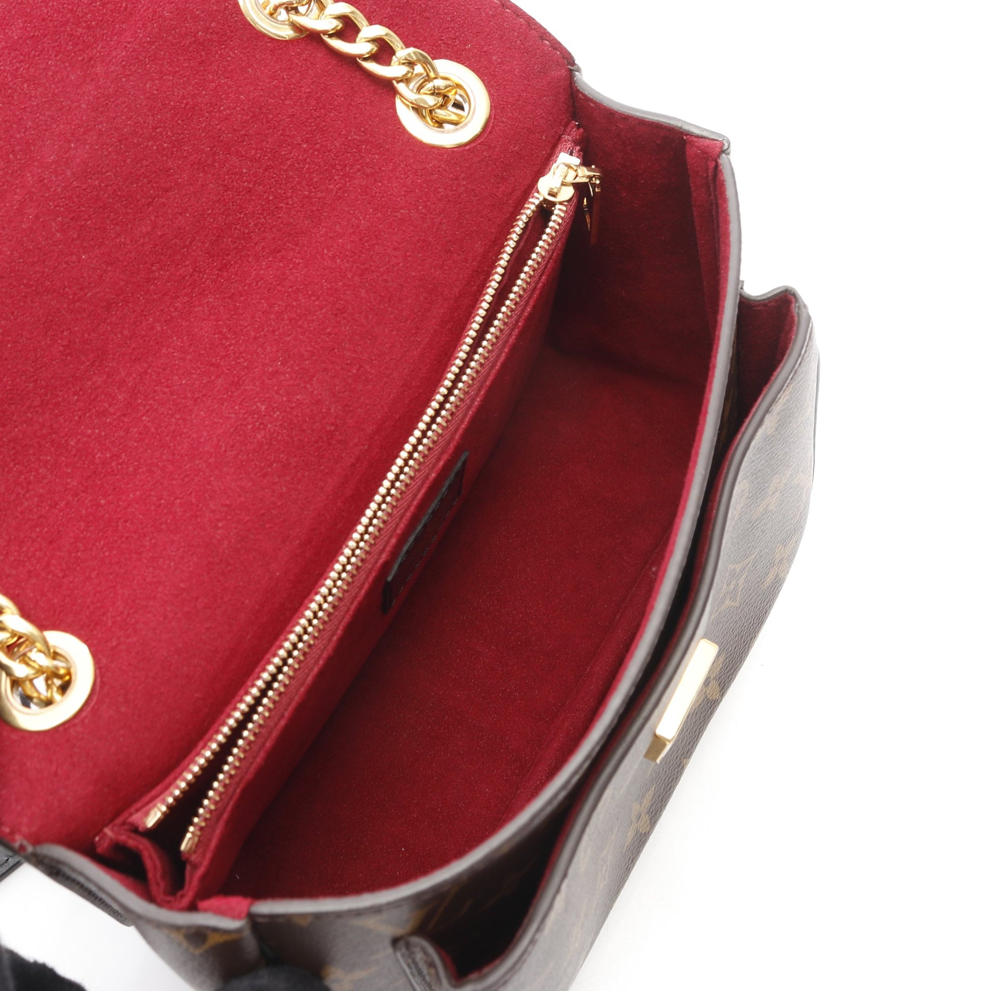 パッシー モノグラム チェーンショルダーバッグ PVC レザー ブラウン ブラック ルイヴィトン バッグ LOUIS VUITTON