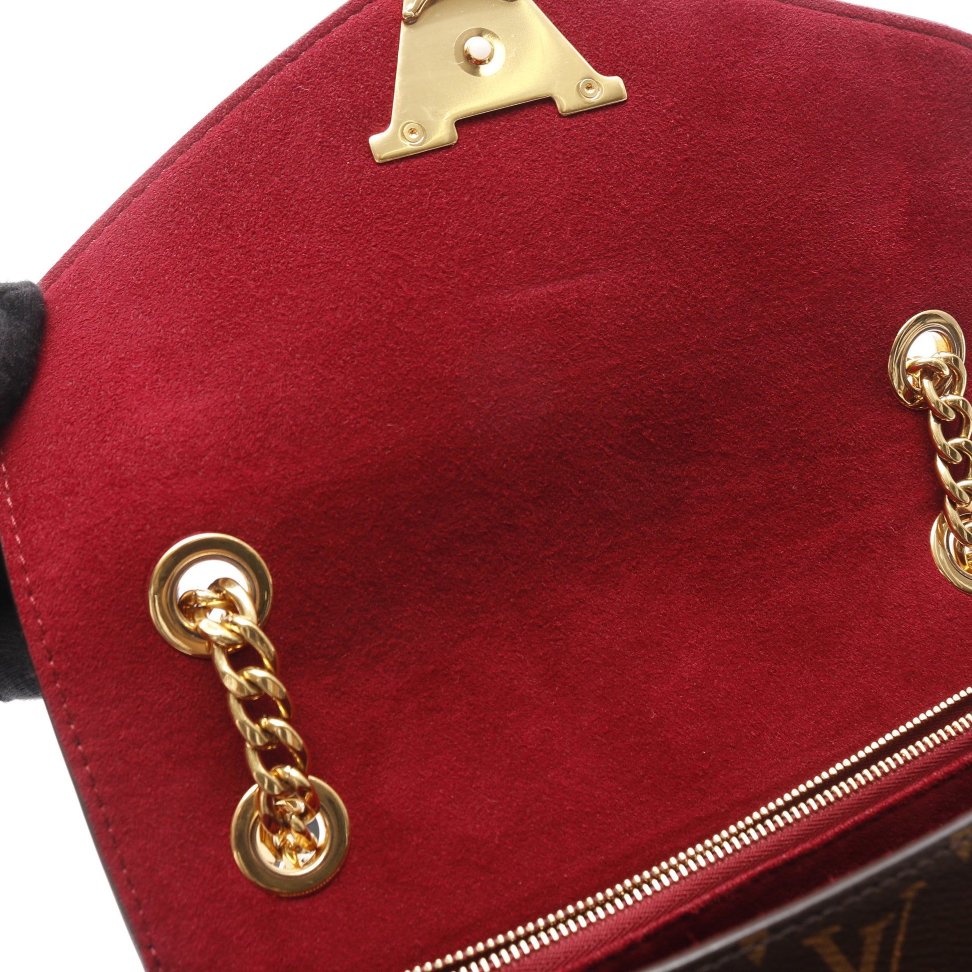 パッシー モノグラム チェーンショルダーバッグ PVC レザー ブラウン ブラック ルイヴィトン バッグ LOUIS VUITTON