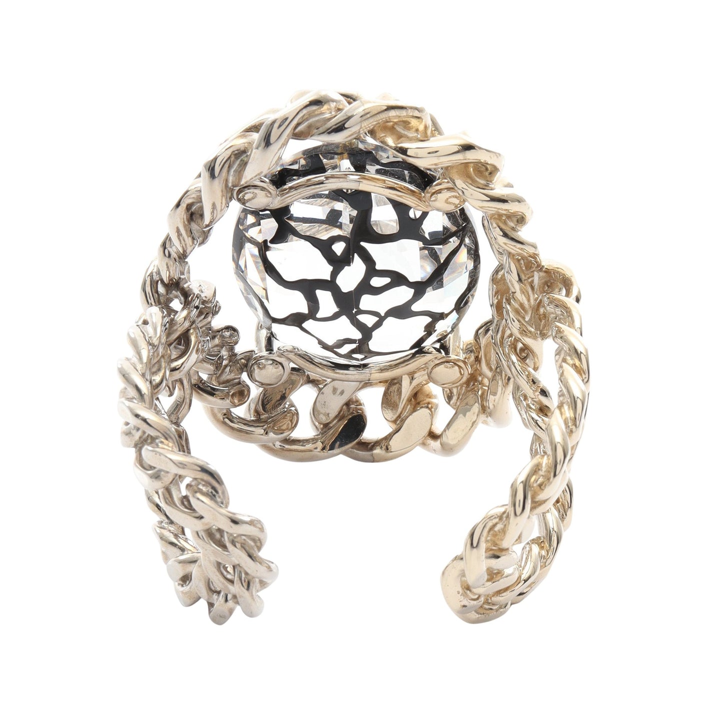 CDロゴ バングル GP クリスタル ゴールド クリア ブラック クリスチャンディオール アクセサリー Christian Dior