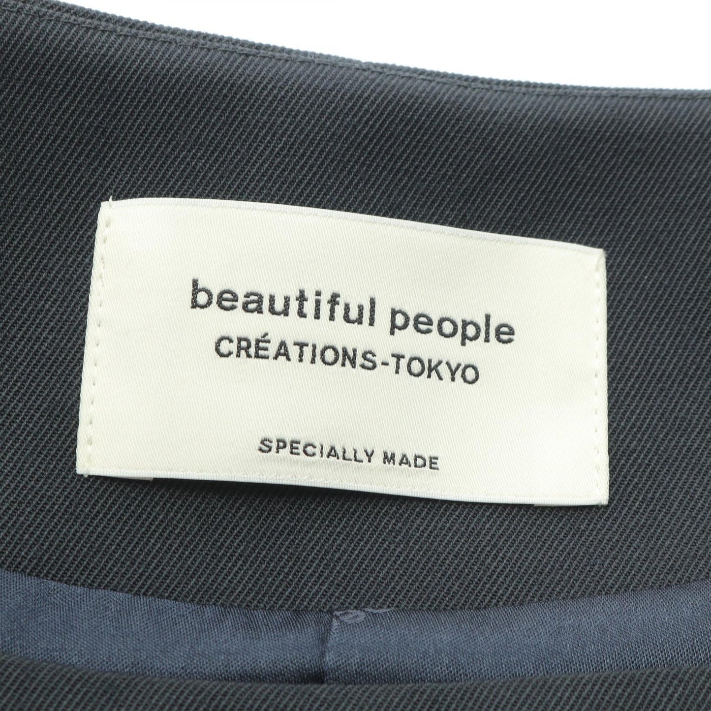 プリーツ ワンピース ノースリーブ ウール ダークグリーン ビューティフルピープル ワンピース beautiful people