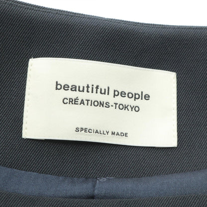 プリーツ ワンピース ノースリーブ ウール ダークグリーン ビューティフルピープル ワンピース beautiful people