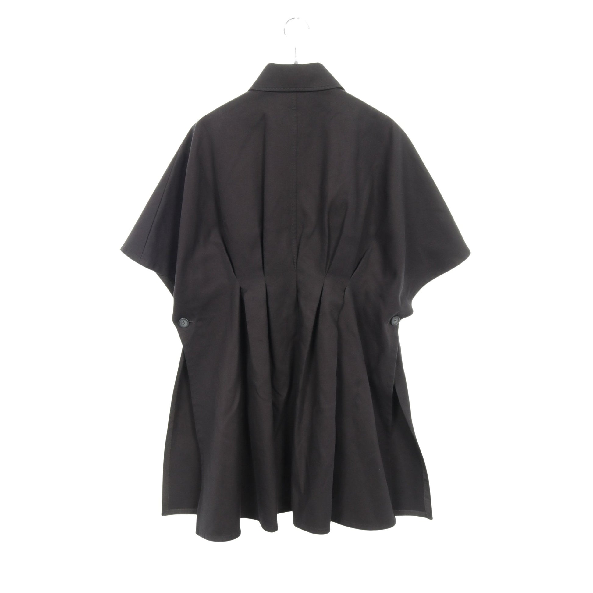 ケープ ポンチョ コート コットン ブラック マックスマーラ アウター Max Mara