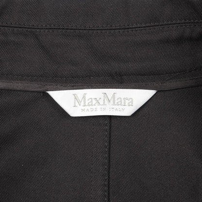 ケープ ポンチョ コート コットン ブラック マックスマーラ アウター Max Mara