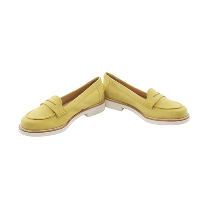 モカシン カジュアルシューズ スエード イエローグリーン トッズ シューズ TOD'S