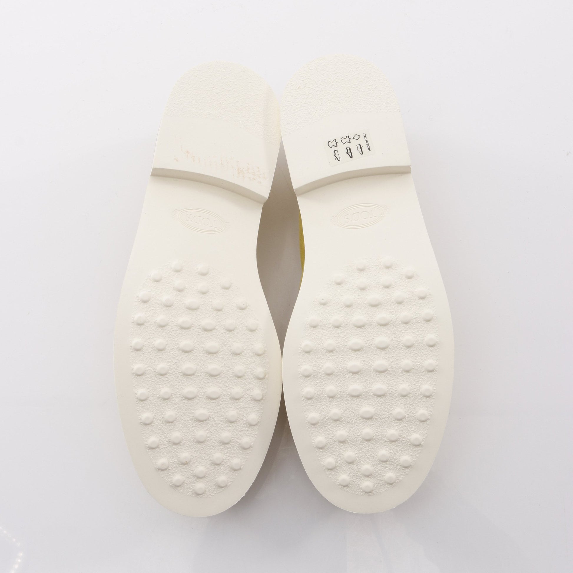 モカシン カジュアルシューズ スエード イエローグリーン トッズ シューズ TOD'S