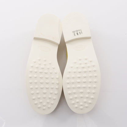 モカシン カジュアルシューズ スエード イエローグリーン トッズ シューズ TOD'S