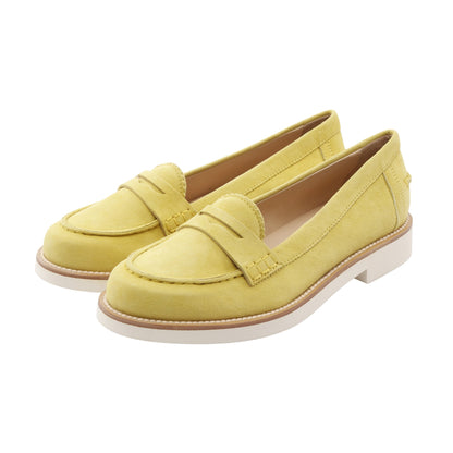 モカシン カジュアルシューズ スエード イエローグリーン トッズ シューズ TOD'S